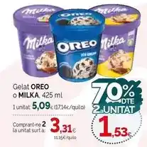 Condis Oreo - gelat o milka oferta