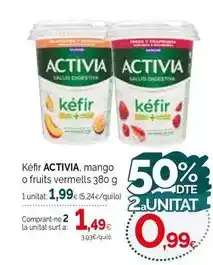 Condis Activia - kefir mango o fruits vermells oferta