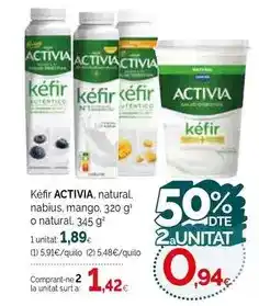 Condis Activia - kefir natural, nabius, mango, o natural oferta