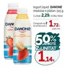 Condis Danone - logurt liquid maduixa o platan oferta