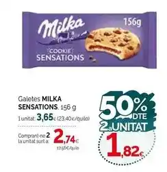 Condis Milka - galetes sensations oferta