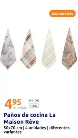 Action Paños de cocina La Maison Rêve oferta