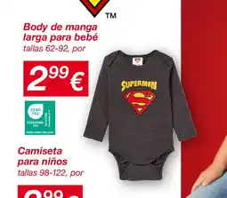 KIK Body de manga larga para bebé oferta