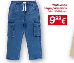 KIK Pantalones cargo para niños oferta