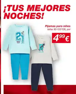 KIK Pijamas para niños oferta