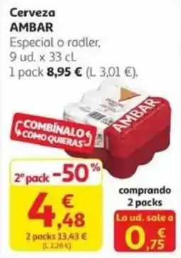 Alcampo AMBAR Cerveza oferta