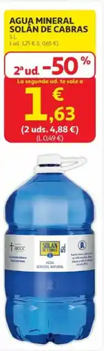 Alcampo Agua mineral solán de cabras oferta