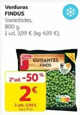 Alcampo FINDUS Verduras oferta
