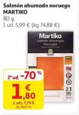 Alcampo MARTIKO Salmón ahumado noruego oferta