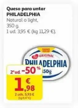 Alcampo PHILADELPHIA Queso para untar oferta
