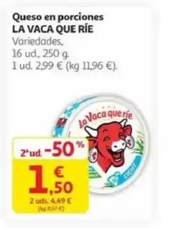 Alcampo LA VACA QUE RIE Queso en porciones oferta