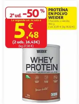 Alcampo WEIDER Proteína en polvo oferta