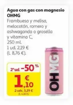 Alcampo OHMG Agua con gas con magnesio oferta