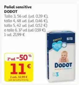 Alcampo DODOT Pañal sensitive oferta