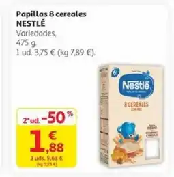Alcampo NESTLÉ Papillas 8 cereales oferta