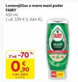 Alcampo FAIRY Lavavajillas a mano maxi poder oferta