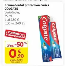 Alcampo COLGATE Crema dental protección caries oferta