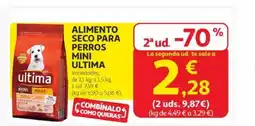 Alcampo ULTIMA Alimento seco para perros mini oferta