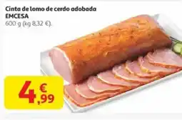 Alcampo EMCESA Cinta de lomo de cerdo adobada oferta