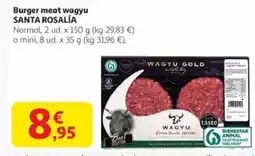 Alcampo SANTA ROSALÍA Burger meat wagyu oferta