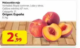 Alcampo Melocotón rojo oferta