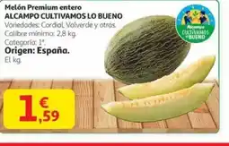 Alcampo Melón Premium entero oferta