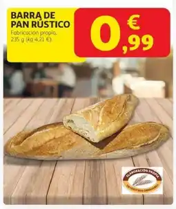 Alcampo Barra de pan rústico oferta