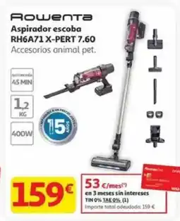 Alcampo ROWENTA Aspirador escoba RH6A71 X-PERT 7.60 oferta