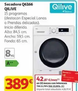 Alcampo QILIVE Secadora Q6166 oferta