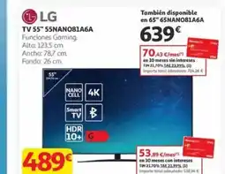 Alcampo LG TV 55" 55NAN081A6A oferta