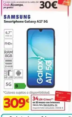 Alcampo SAMSUNG Smartphone Galaxy A17 5G oferta
