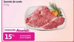 Alcampo Secreto de cerdo oferta