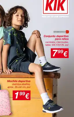 KIK Conjunto deportivo para niños oferta