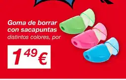KIK Goma de borrar con sacapuntas oferta