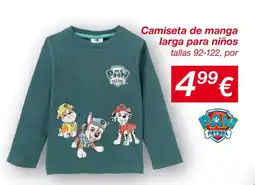 KIK Camiseta de manga larga para niños oferta