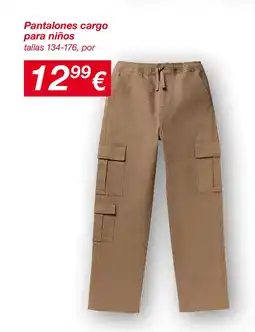 KIK Pantalones cargo para niños oferta