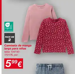 KIK Camiseta de manga larga para niñas oferta