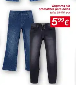 KIK Vaqueros sin cremallera para niñas oferta