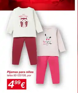 KIK Pijamas para niños oferta