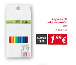KIK Lápices de colores Jumbo oferta