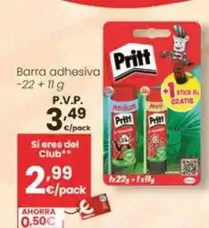 Eroski Pritt - barra adhesiva oferta
