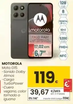Eroski Motorola - moto g15 oferta