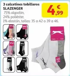 Alcampo Slazenger - 3 calcetines tobilleros slazenger oferta
