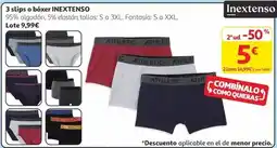Alcampo Inextenso - 3 slips o boxer oferta
