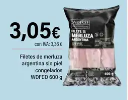 Cash Ifa WOFCO Filetes de merluza argentina sin piel oferta