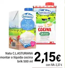 Cash Ifa C.L.ASTURIANA Nata montar o líquida cocina oferta