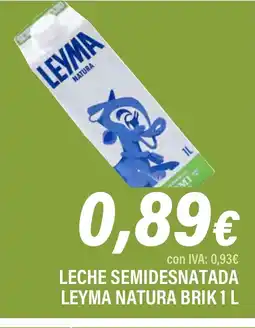 Cash Ifa Leche semidesnatada leyma natura brik oferta