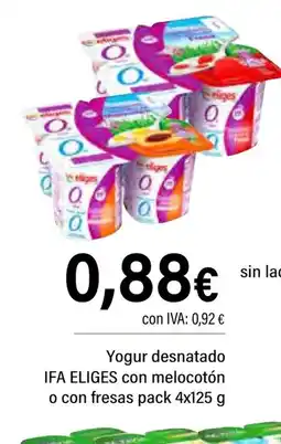 Cash Ifa IFA ELIGES Yogur desnatado con melocotón o con fresas oferta