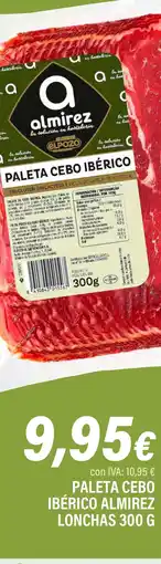 Cash Ifa Paleta cebo ibérico almirez lonchas oferta