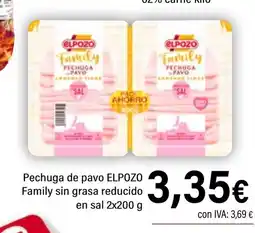 Cash Ifa ELPOZO Pechuga de pavo Family sin grasa reducido en sal oferta
